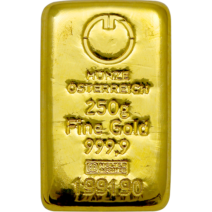 250g Münze Österreich Investiční zlatý slitek