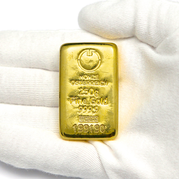 250g Münze Österreich Investičná zlatá tehlička