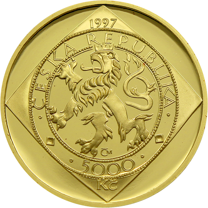Zlaté mince Sada Koruna Česká 1997 Proof 