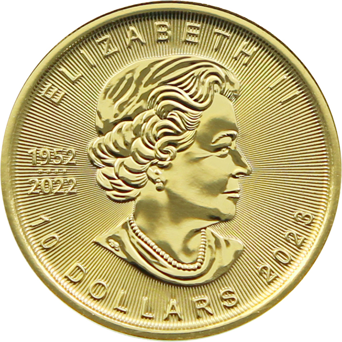 Zlatá investiční mince Maple Leaf 1/4 Oz 