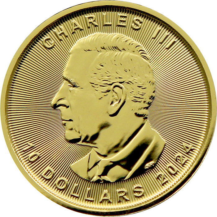 Zadní strana Zlatá investičná minca Maple Leaf 1/4 Oz
