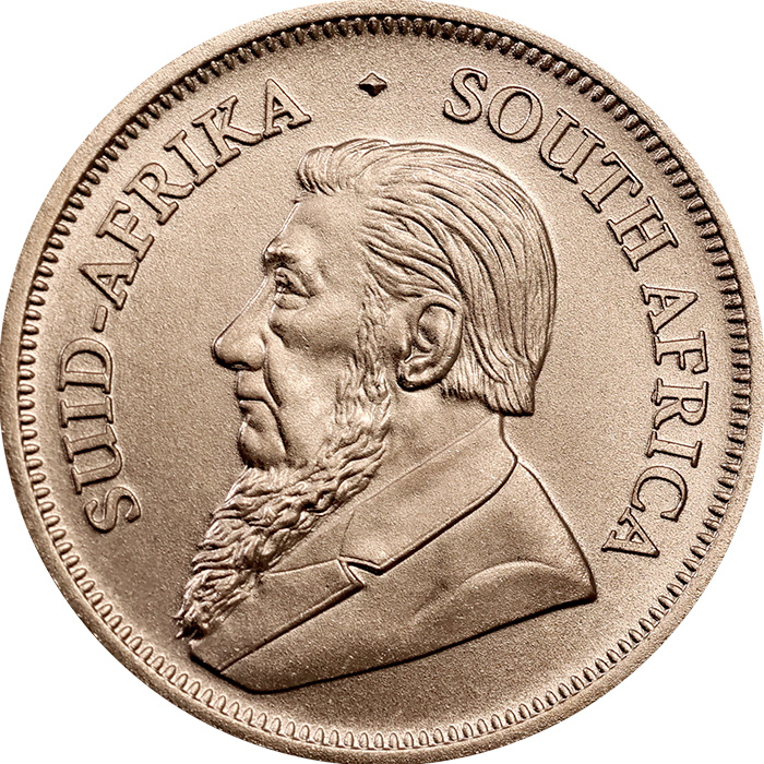 Zadní strana Zlatá investičná minca Krugerrand 1/10 Oz