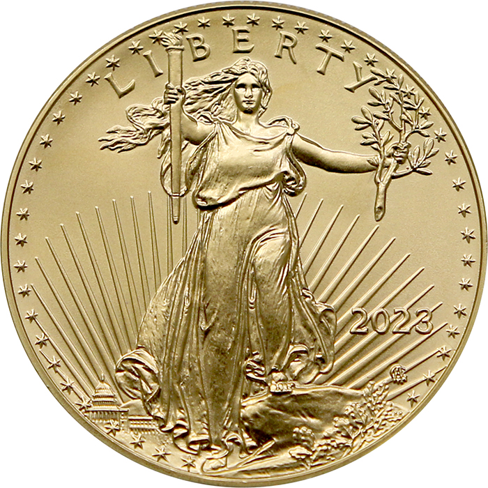 Zlatá investiční mince American Eagle 1 Oz 