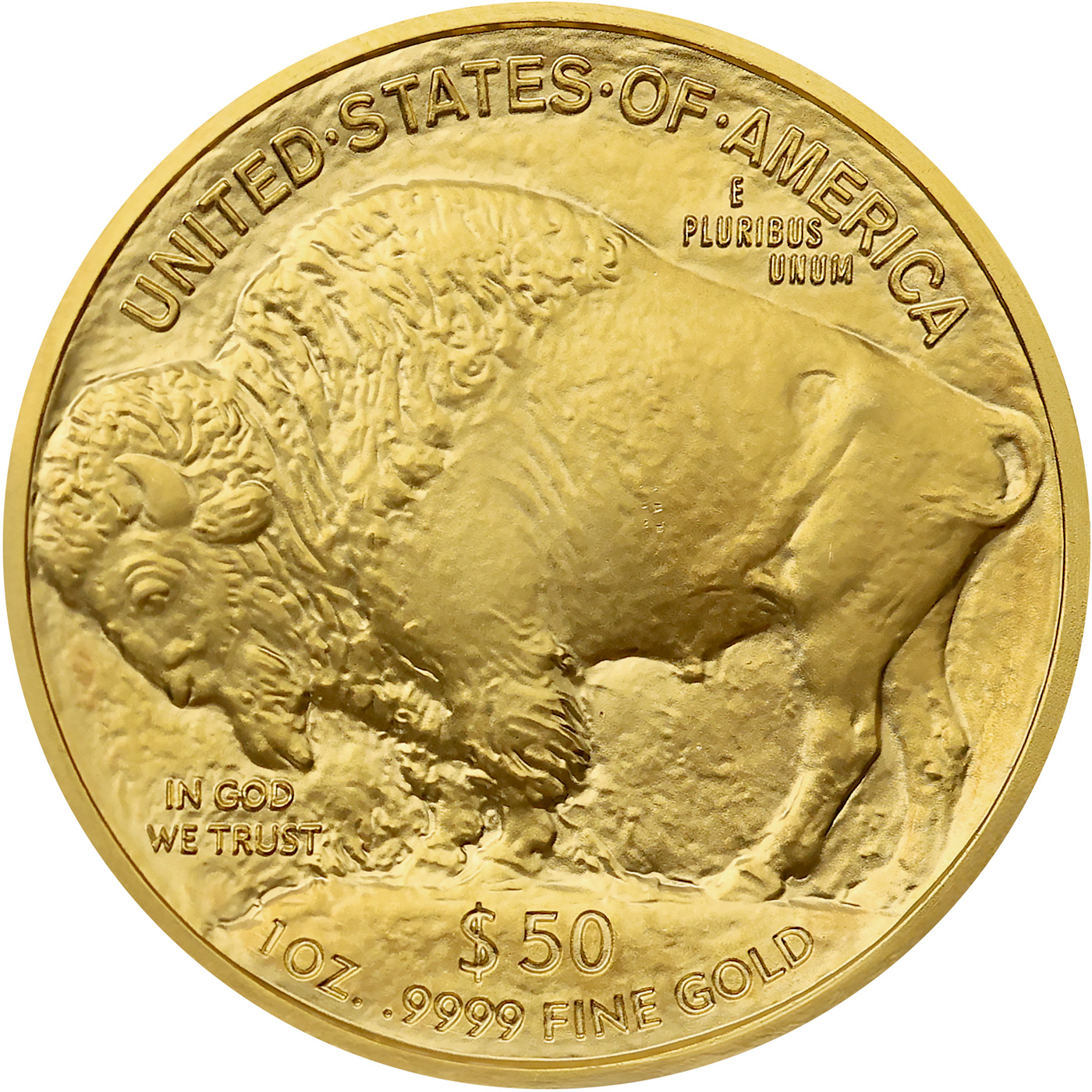 Zadní strana Zlatá investičná minca  American Buffalo 1 Oz