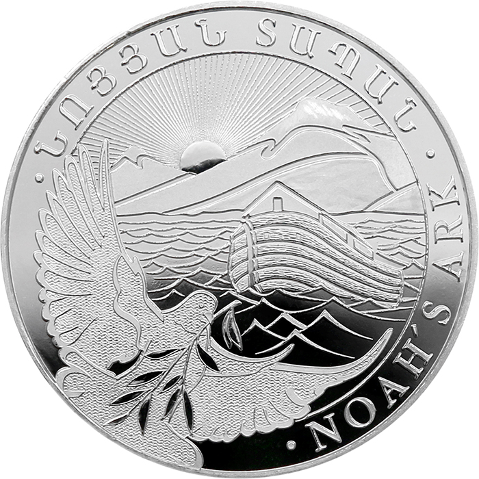 Stříbrná investiční mince Noemova archa Arménie 1 Oz 