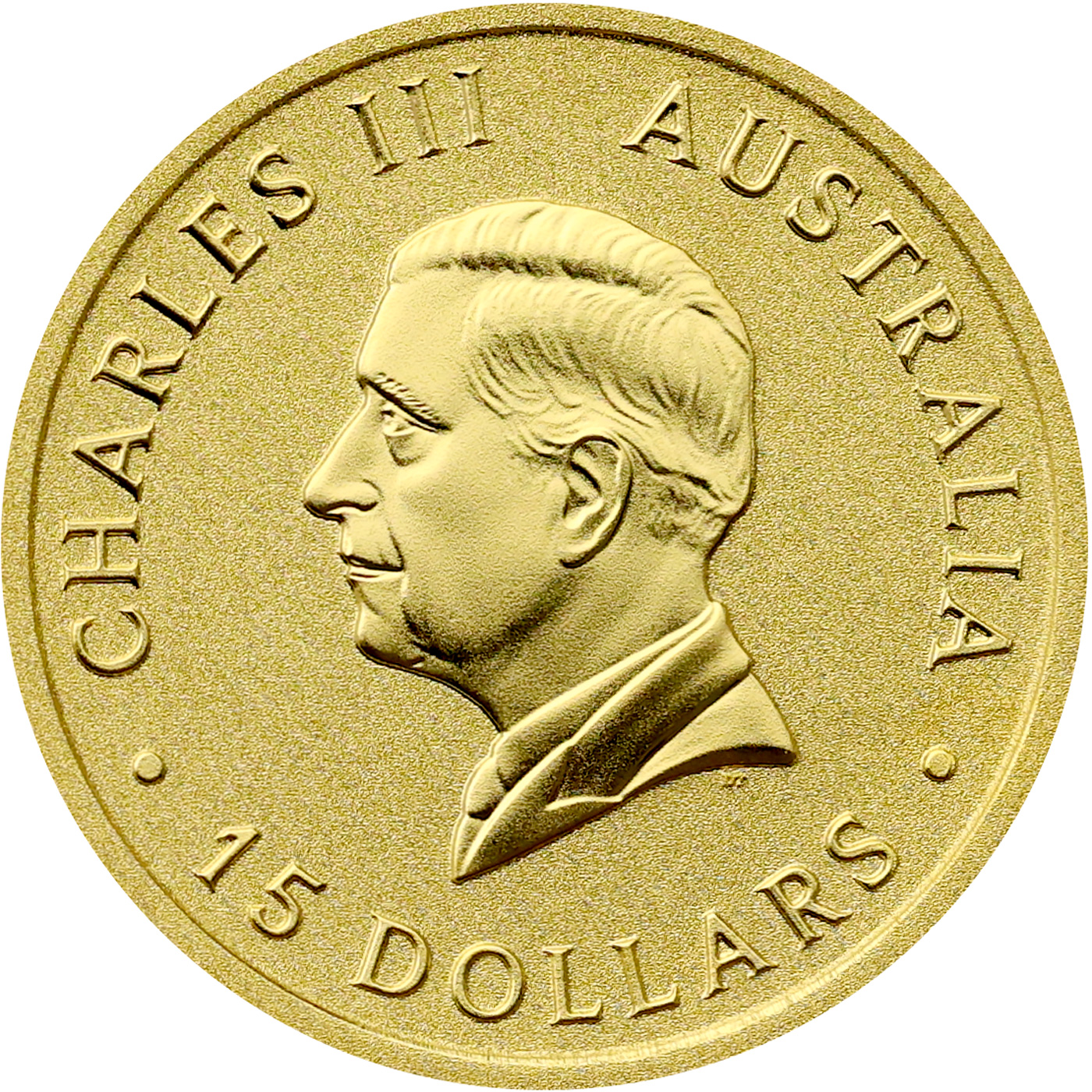 Zadní strana Zlatá investiční mince Kangaroo Klokan 1/10 Oz 