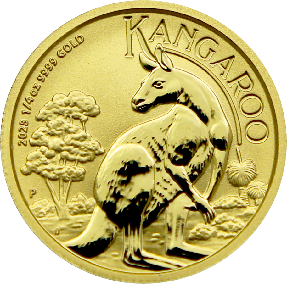 Zlatá investičná minca Kangaroo Klokan 1/4 Oz