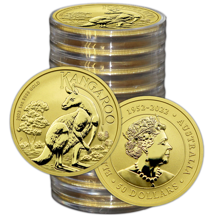 Zlatá investiční mince Kangaroo Klokan 1 Oz 