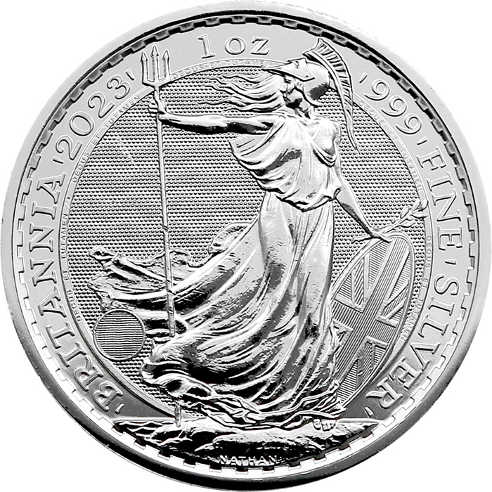 Stříbrná investiční mince Britannia 1 Oz Královna Alžběta II. 