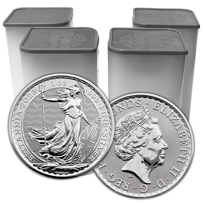 Stříbrná investiční mince Britannia 1 Oz Královna Alžběta II. 