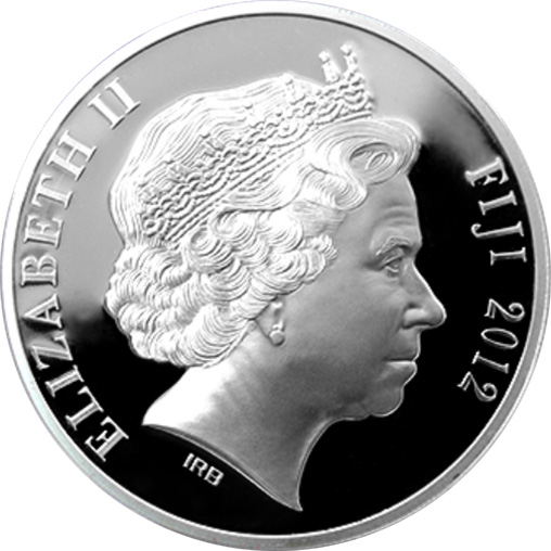 Stříbrná mince 5 Oz Year of the Dragon Rok Draka 2012 Perleť Proof