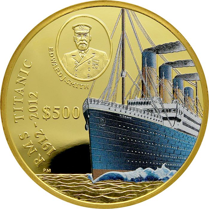 Zlatá mince 5 Oz Titanic 100. výročí 2012 Proof 