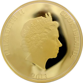 Zlatá mince 5 Oz Zeppelin 2013 Perleť Proof