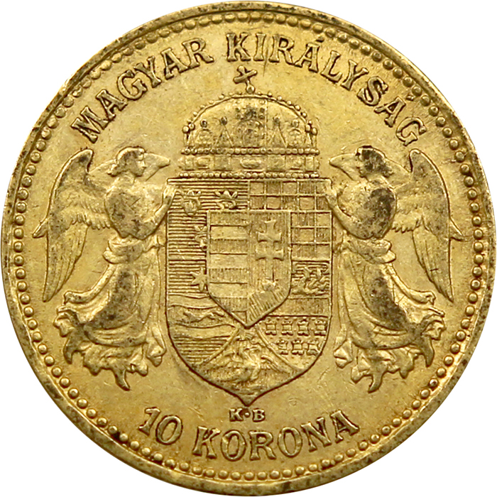 Zlatá mince Desetikoruna Františka Josefa I. Uherská ražba 1898
