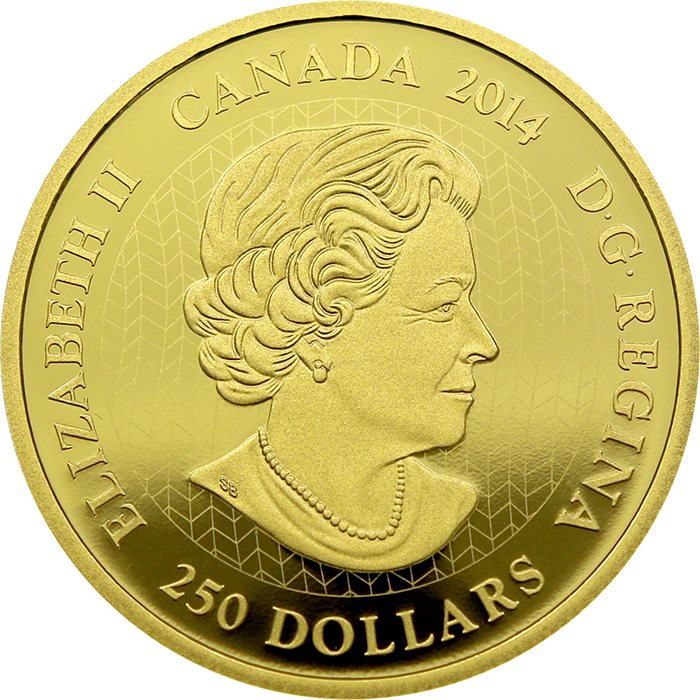 Zlatá mince 2 Oz Kanada očima Tima Barnarda 2014 Proof