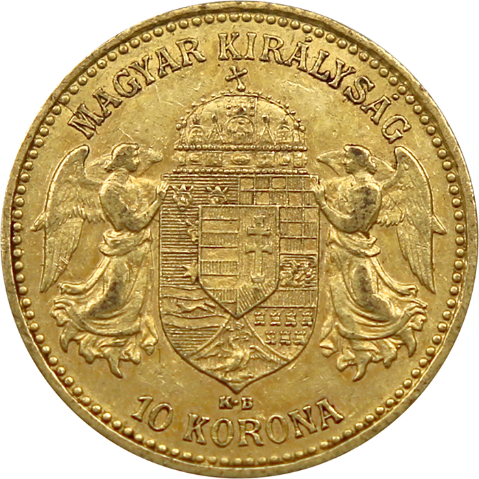 Zlatá mince Desetikoruna Františka Josefa I. Uherská ražba 1899