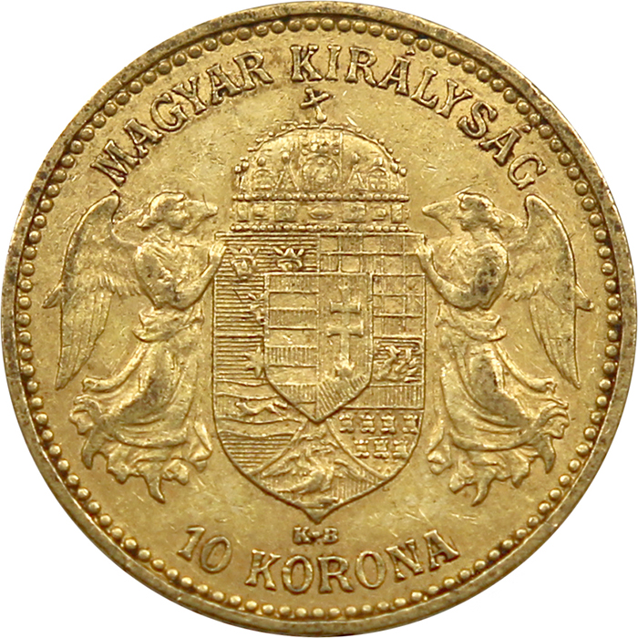Zlatá mince Desetikoruna Františka Josefa I. Uherská ražba 1901