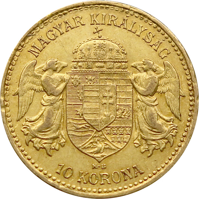 Zlatá minca Desaťkorunáčka Františka Jozefa I. Uhorská razba 1903