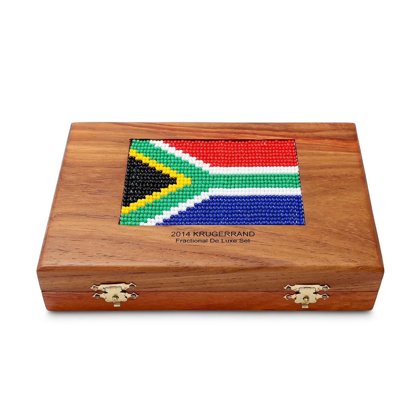 Zadní strana Krugerrand 2014 Výroční sada zlatých mincí 20 let Demokracie Proof