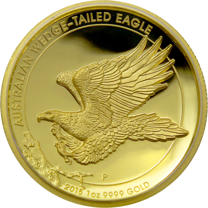 Zlatá mince Orel klínoocasý 1 Oz High Relief 2015 Proof
