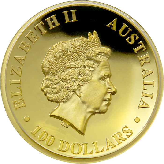 Zlatá minca Orol klínochvostý 1 Oz High Relief 2015 Proof