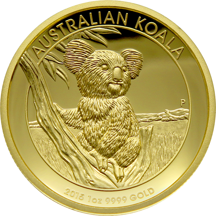 Zlatá mince Koala 1 Oz High Relief 2015 Proof