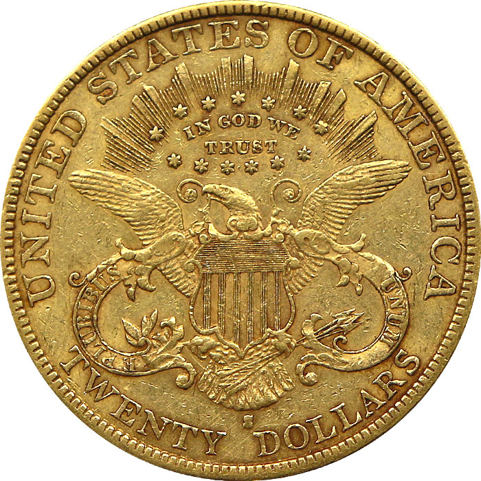Zlatá mince American Double Eagle Liberty Head 1893