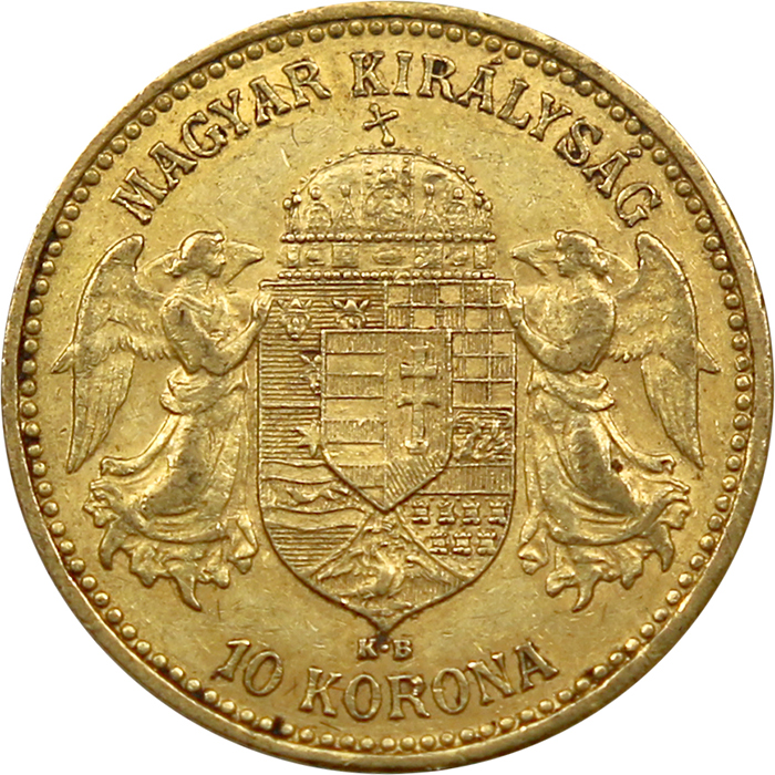 Zlatá minca Desaťkorunáčka Františka Jozefa I. Uhorská razba 1902