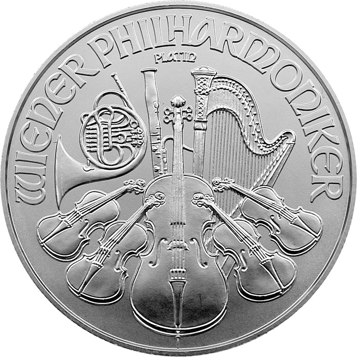 Platinová investičná minca Wiener Philharmoniker 1 Oz