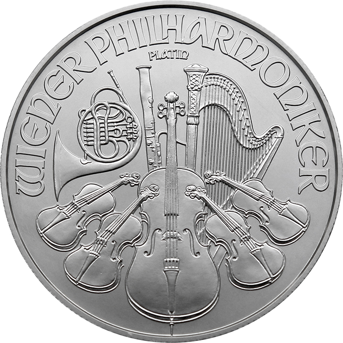 Platinová investiční mince Wiener Philharmoniker 1 Oz