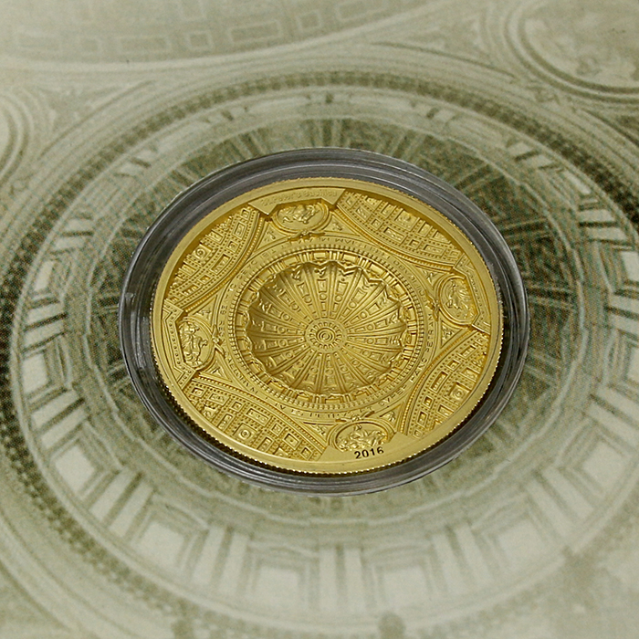 Zlatá mince Bazilika svatého Petra 2016 Antique Standard