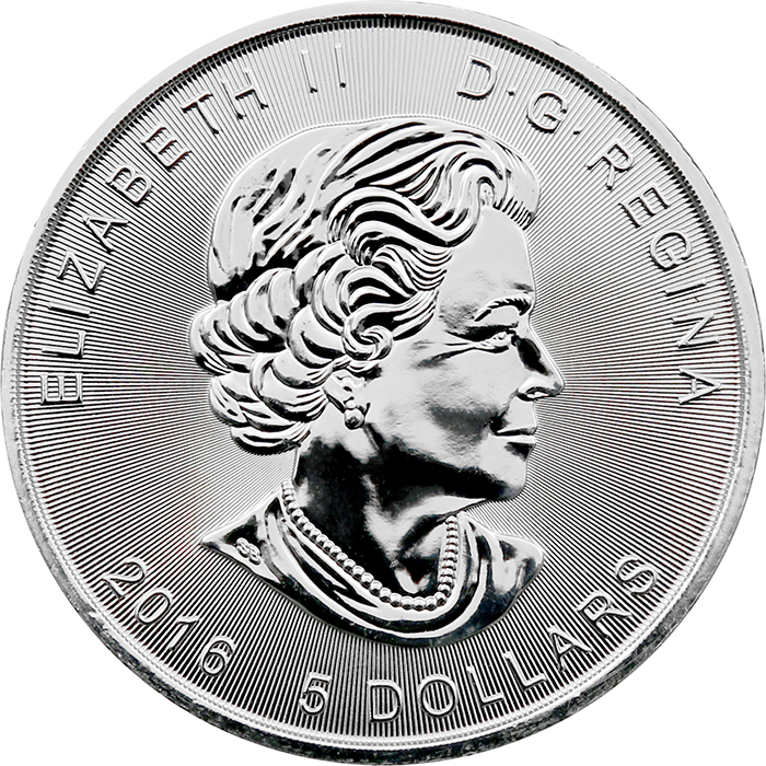 Zadní strana Stříbrná investiční mince Superman 1 Oz 2016