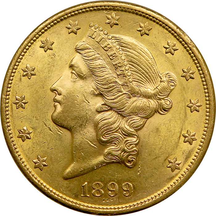 Zlatá minca American Double Eagle Liberty Head 1899