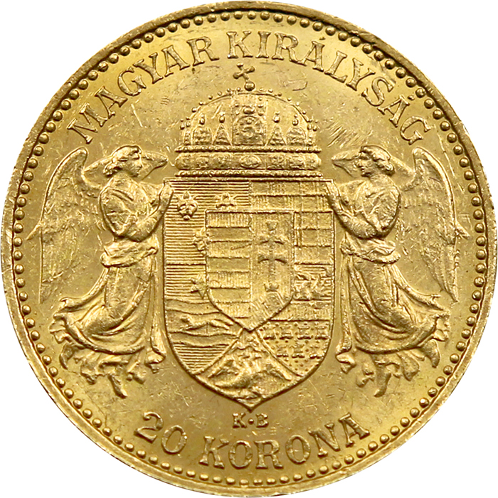 Zlatá mince Dvacetikoruna Františka Josefa I. Uherská ražba 1899