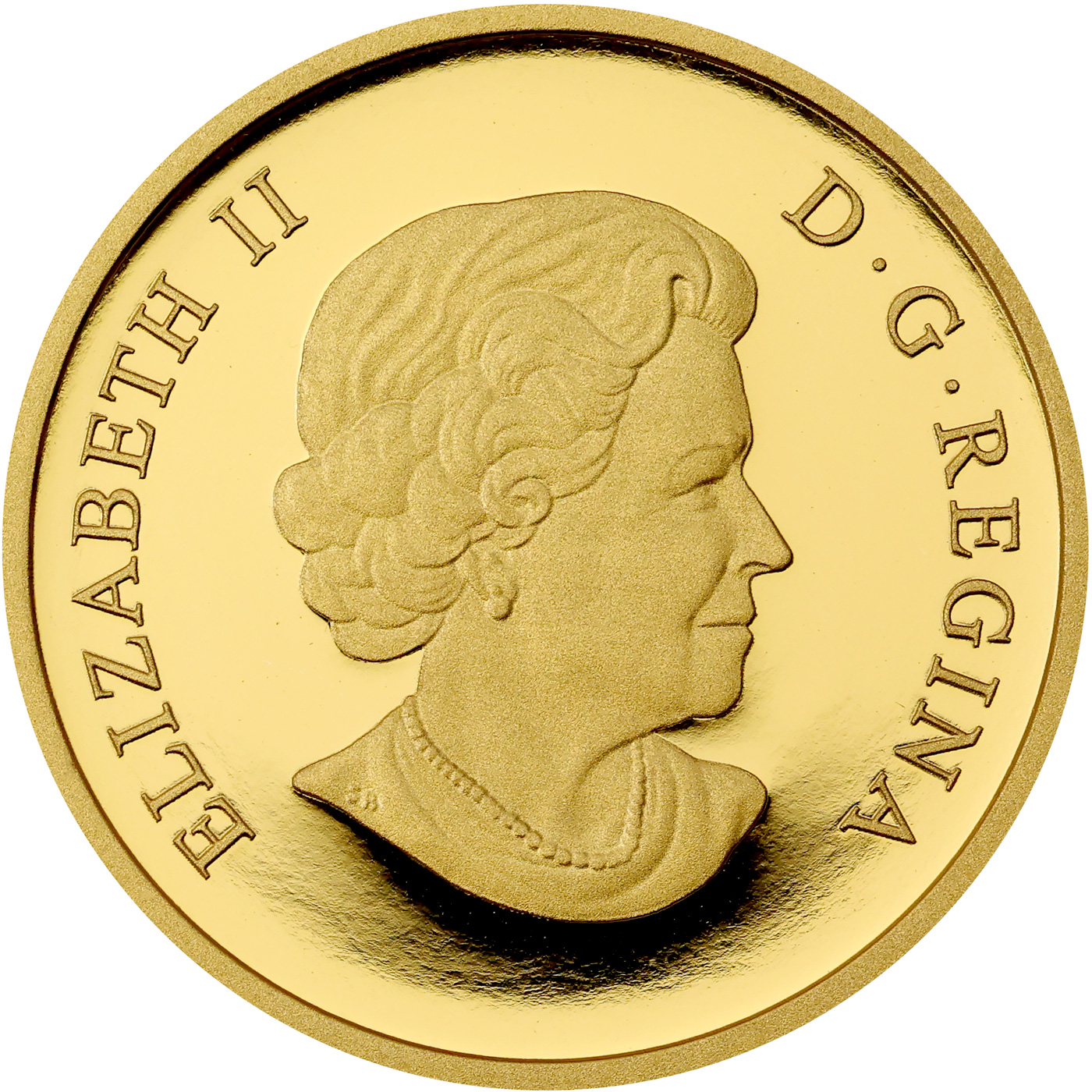 Zadní strana Zlatá mince První národy 2018 Proof