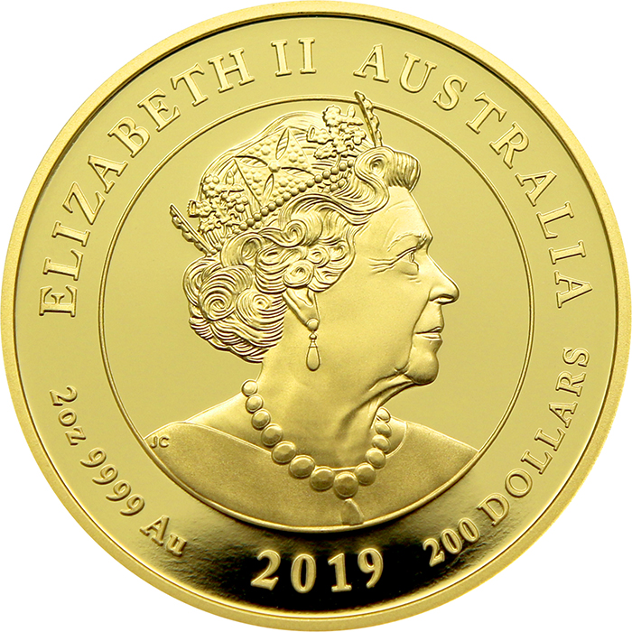 Zlatá mince 2 Oz Královna Viktorie 200. výročí narození 2019 Proof