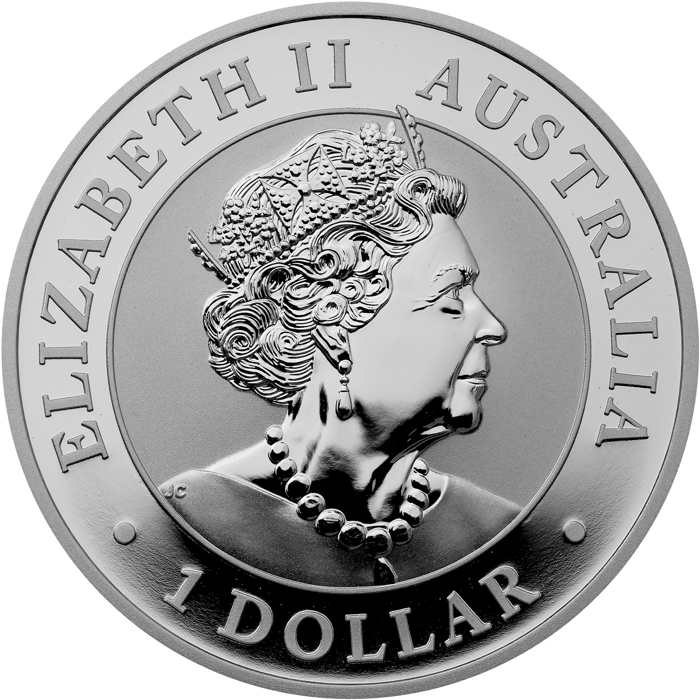 Zadní strana Stříbrná investiční mince Orel klínoocasý 1 Oz 2019