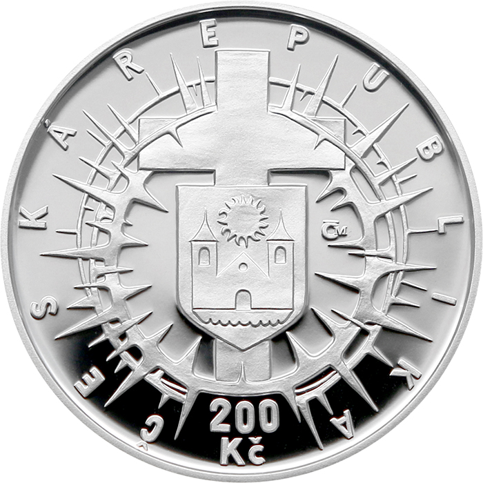 Strieborná minca 200 Kč J. K. Matocha arcibiskupom olomouckým 75. výročie 2023 Proof