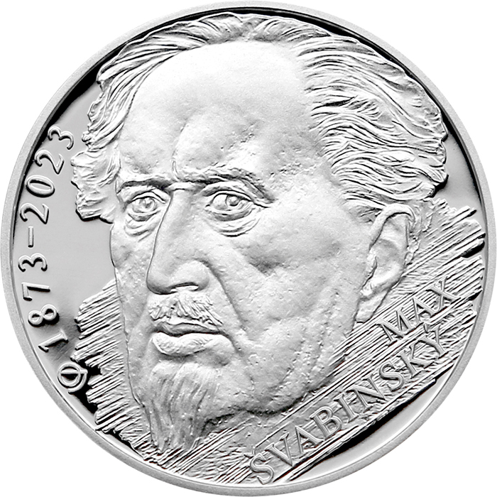 Stříbrná mince 200 Kč Max Švabinský 150. výročí narození 2023 Proof