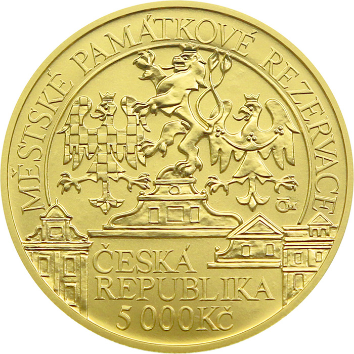 Zlatá minca 5000 Kč Mestská pamiatková rezervácia Litoměřice 2022 Standard
