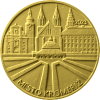 Zlatá mince 5000 Kč Městská památková rezervace Kroměříž 2023 Proof