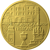 Přední strana Aranyérme 5000 CZK Moravská Třebová Municipal Heritage Reserve 2024 Proof