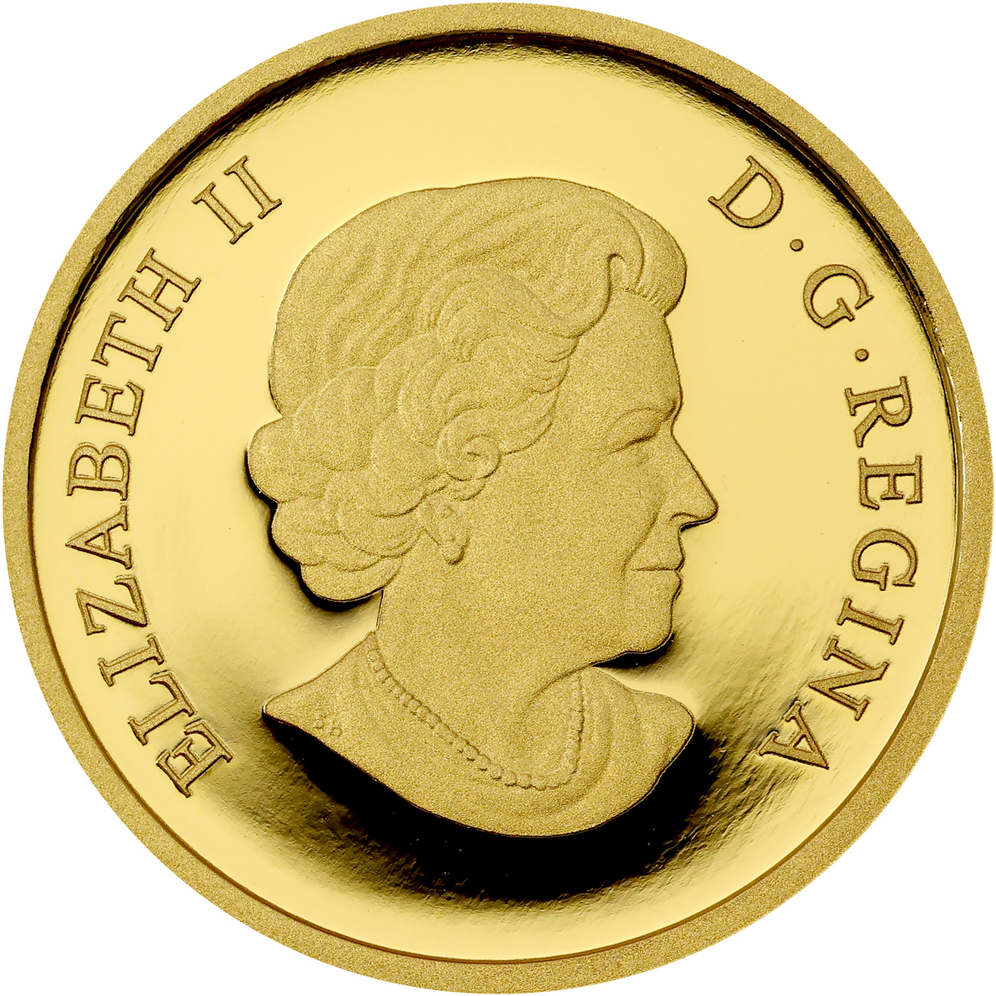 Zadní strana Zlatá mince Nová Francie 2020 Proof