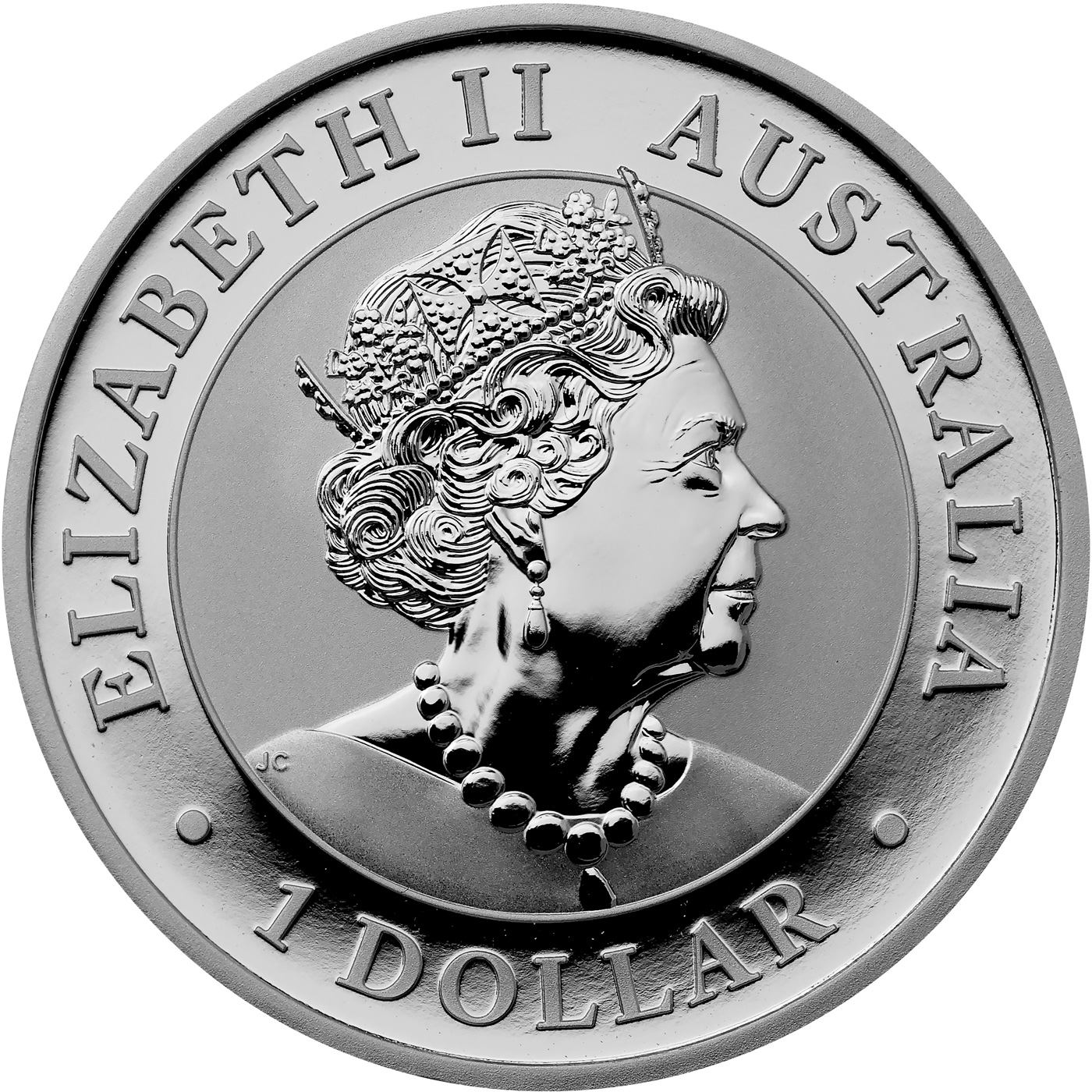 Zadní strana Stříbrná investiční mince Orel klínoocasý 1 Oz 2020