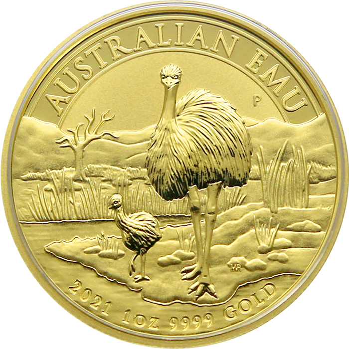 Zlatá investiční mince Emu 1 Oz 2021