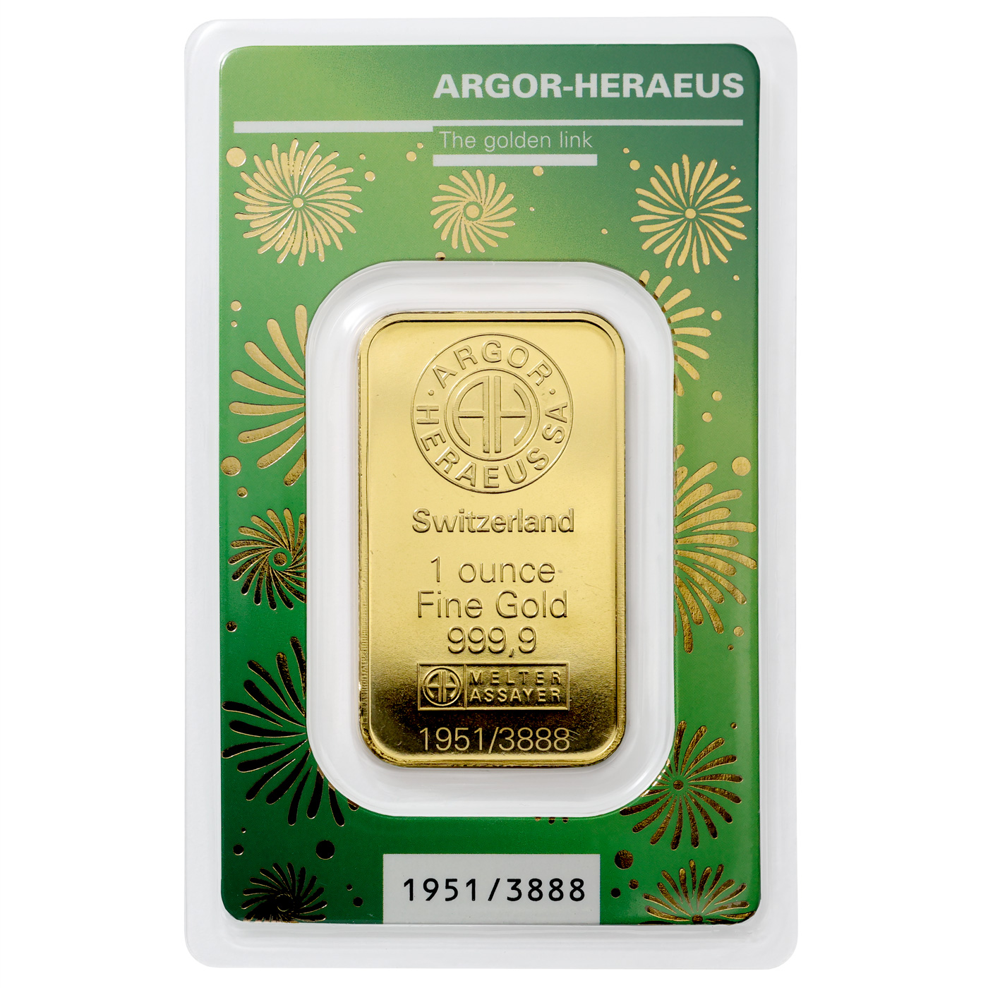 Zadní strana 31,1g Argor Heraeus Limited edition - Rok tigra 2022 investičný zlatý tehlička