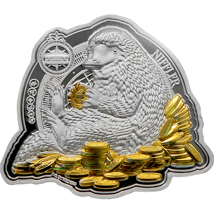 Přední strana Strieborná minca Fantastické zvieratá - Ňucháč 1 Oz 2022