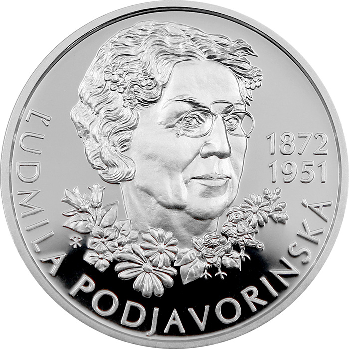 Stříbrná mince Ľudmila Podjavorinská - 150. výročí narození 2022 Proof