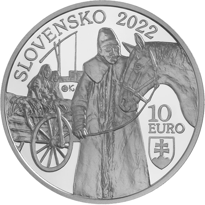 Stříbrná mince Začátek osidlování Kovačice Slováky - 220. výročí 2022 Proof