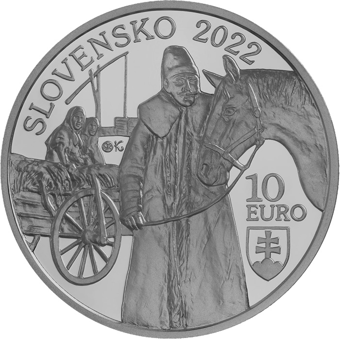 Strieborná minca Začiatok osídľovania Kovačice Slovákmi - 220. výročie 2022 Standard
